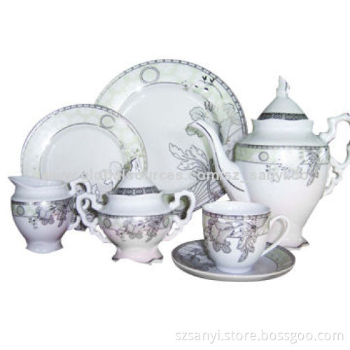 Porcelain Tea Set, AB Grade, Attractive and Fashionable Design